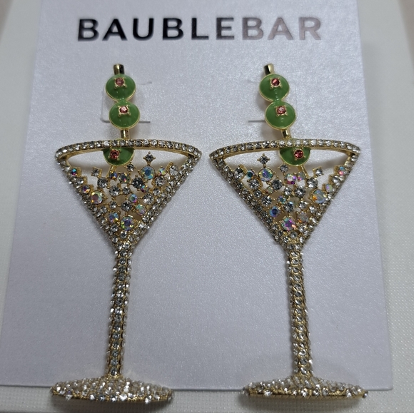Reposhing, worn once! Do not have original packaging. Baublebar Martini Earrings - Picture 6 of 6